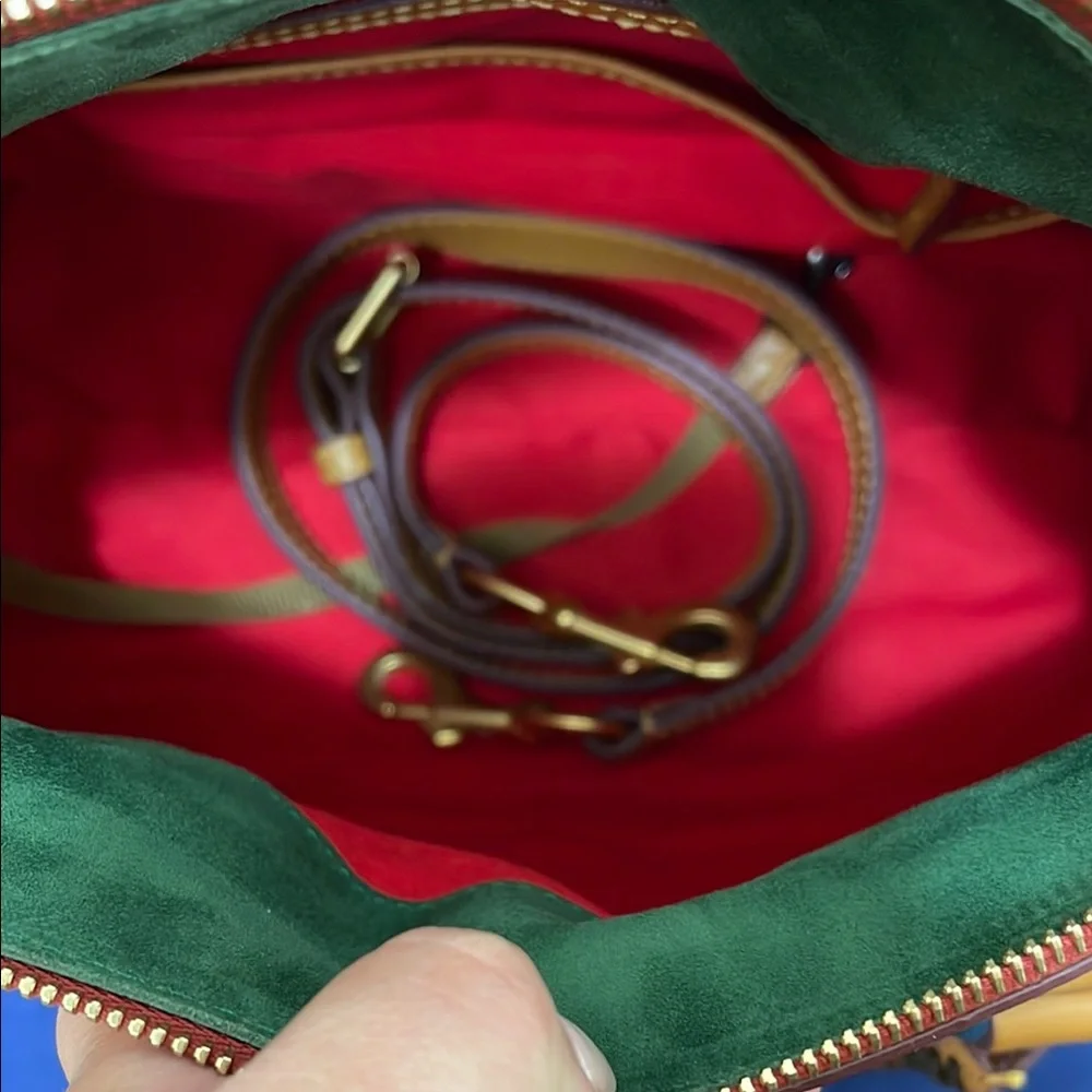 Dooney & Bourke natural florentine Leather Satchel - Picture 6 of 7